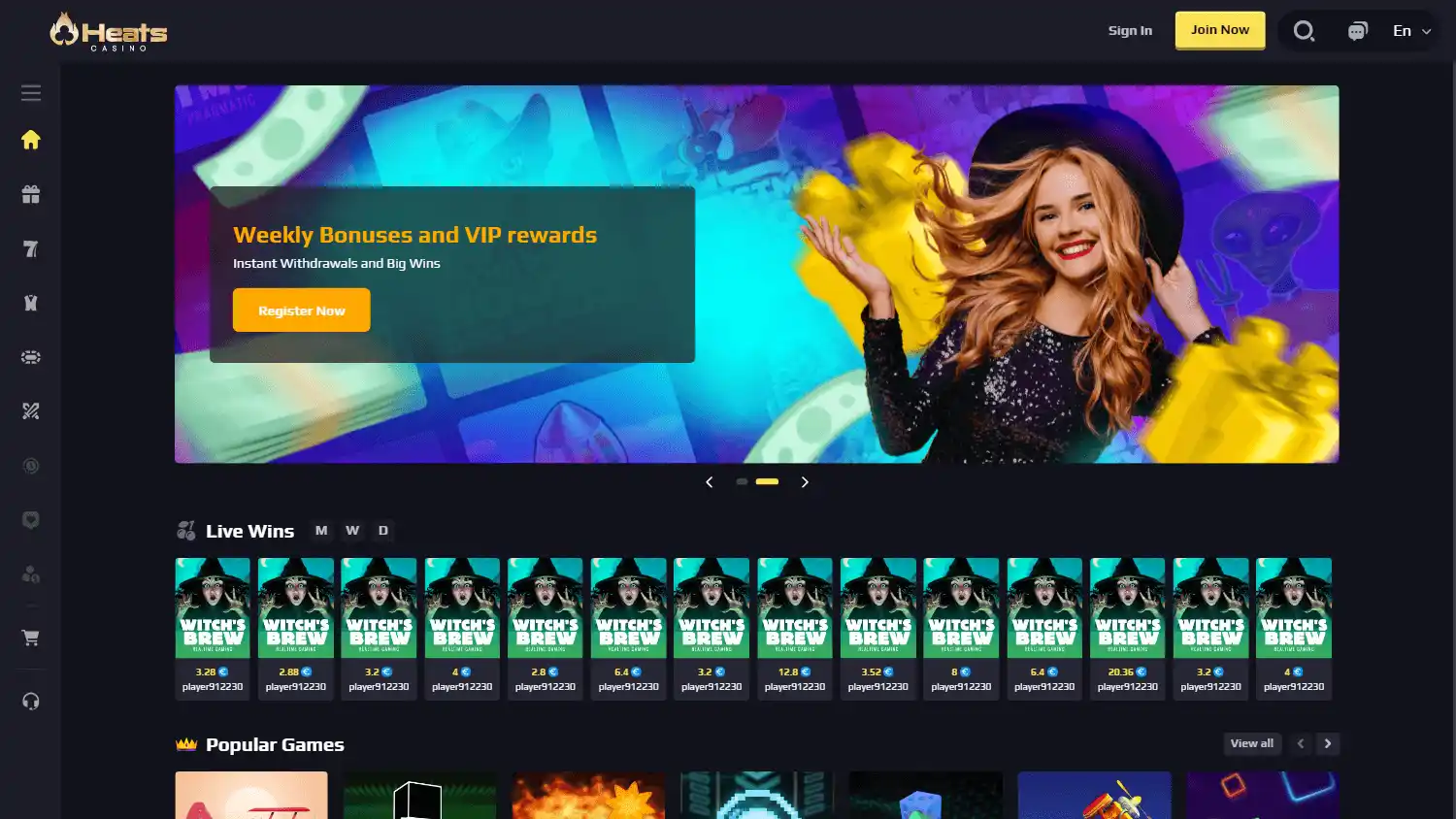 Heats Casino screenshot 1
