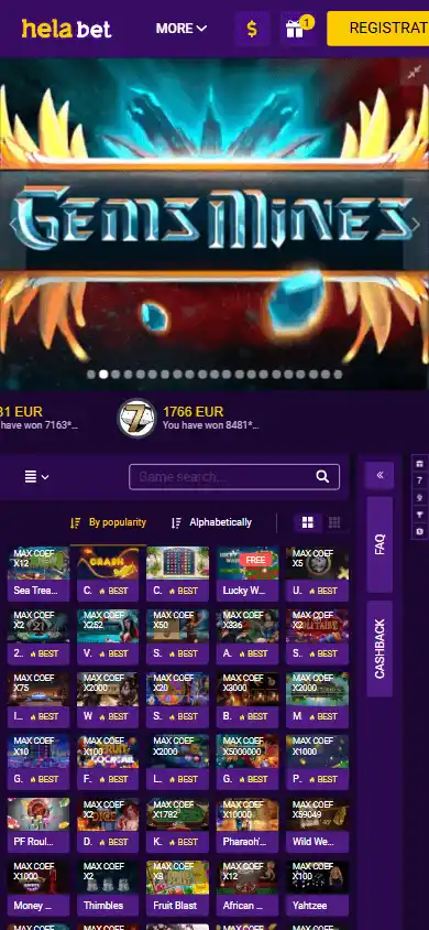 Helabet Casino screenshot 5