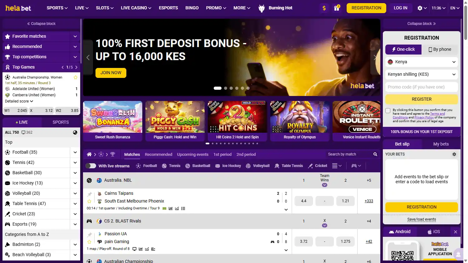 Helabet Casino screenshot 1