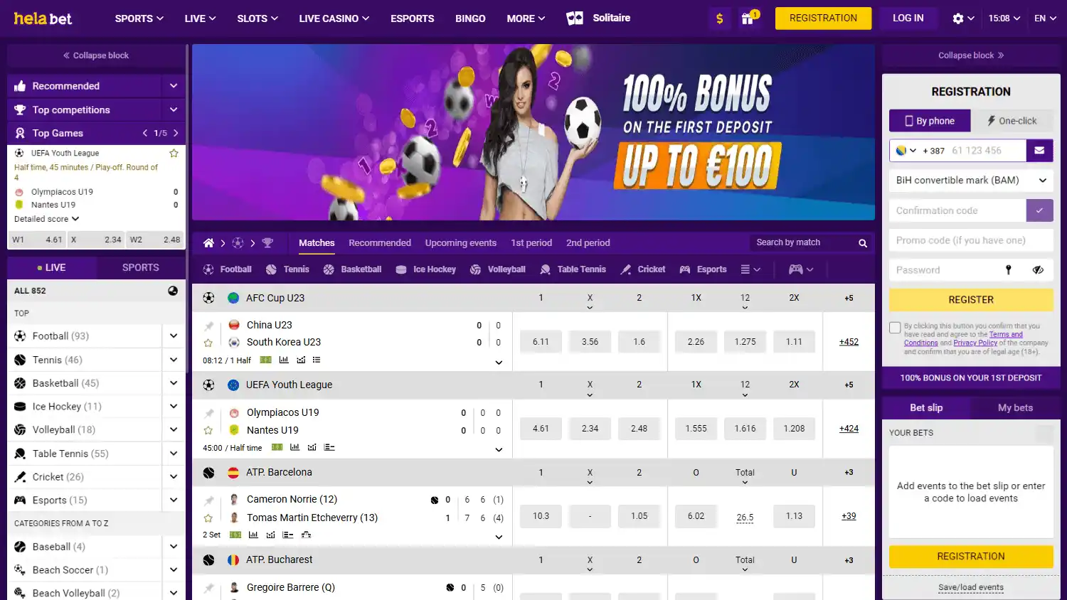 Helabet Casino screenshot 2
