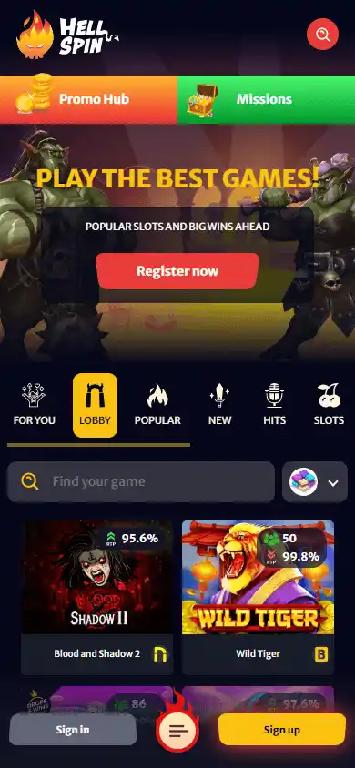 HellSpin Casino screenshot 5