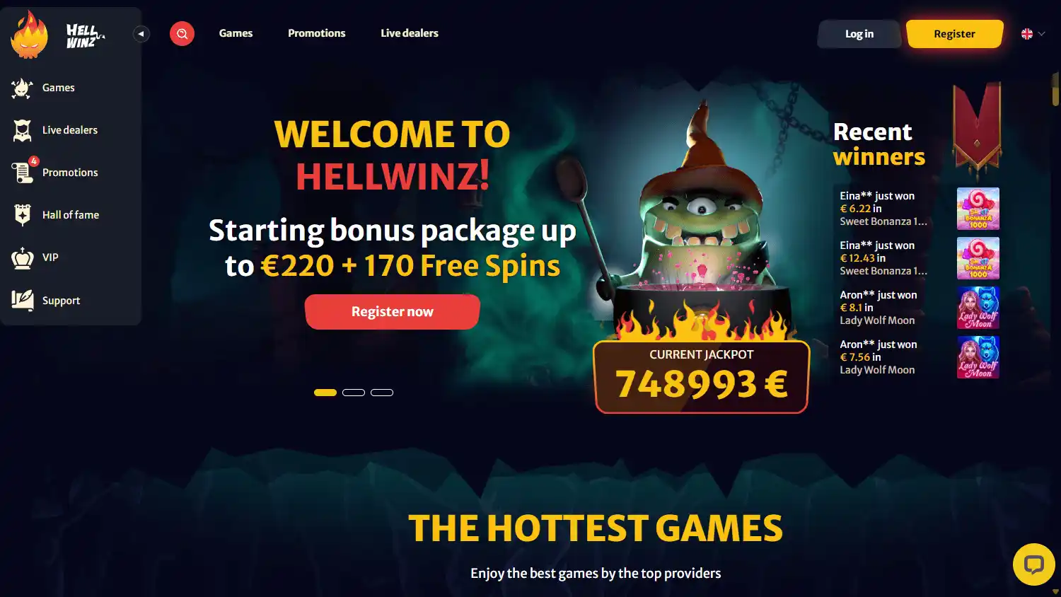 HellWinz Casino screenshot 1