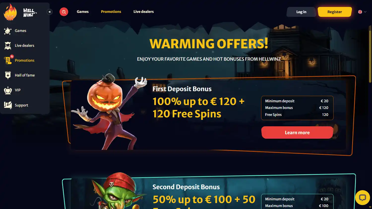 HellWinz Casino screenshot 3