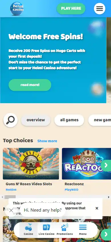 Helmi Casino screenshot 4