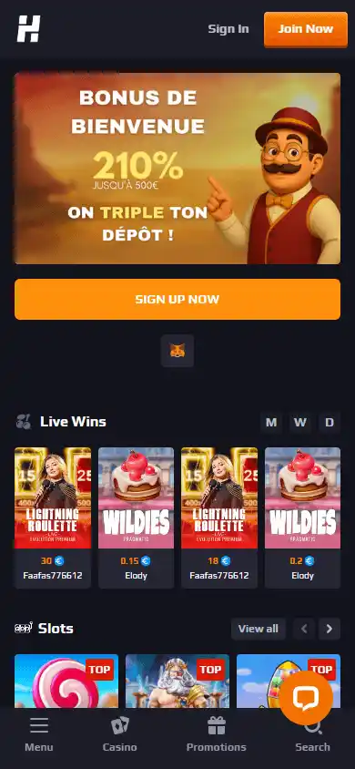 Herake Casino screenshot 4