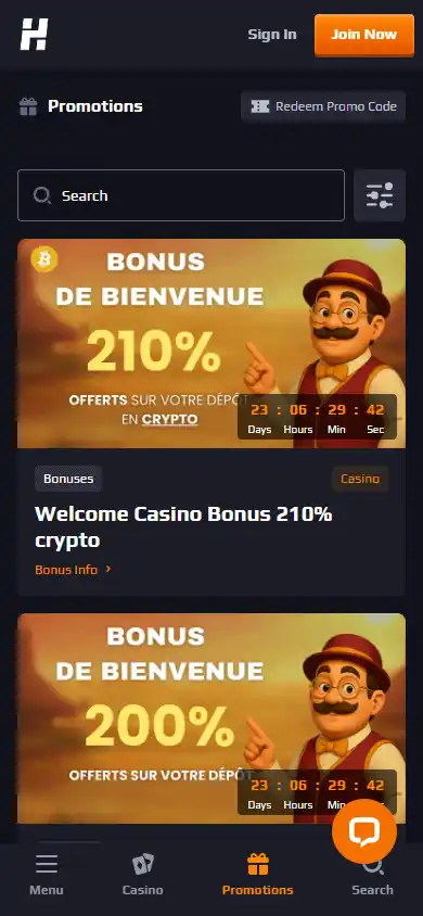 Herake Casino screenshot 6