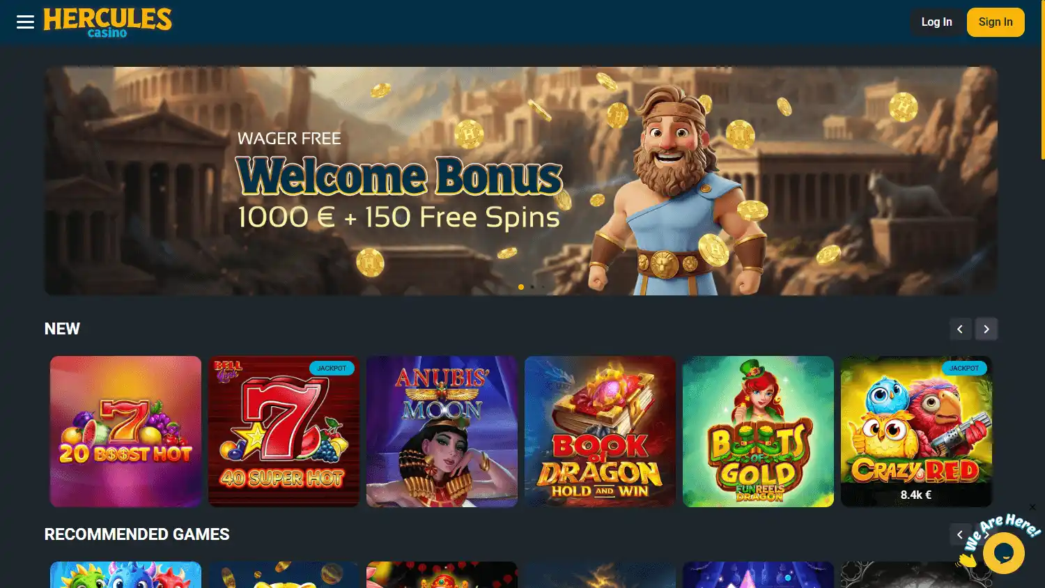 Hercules Casino screenshot 1