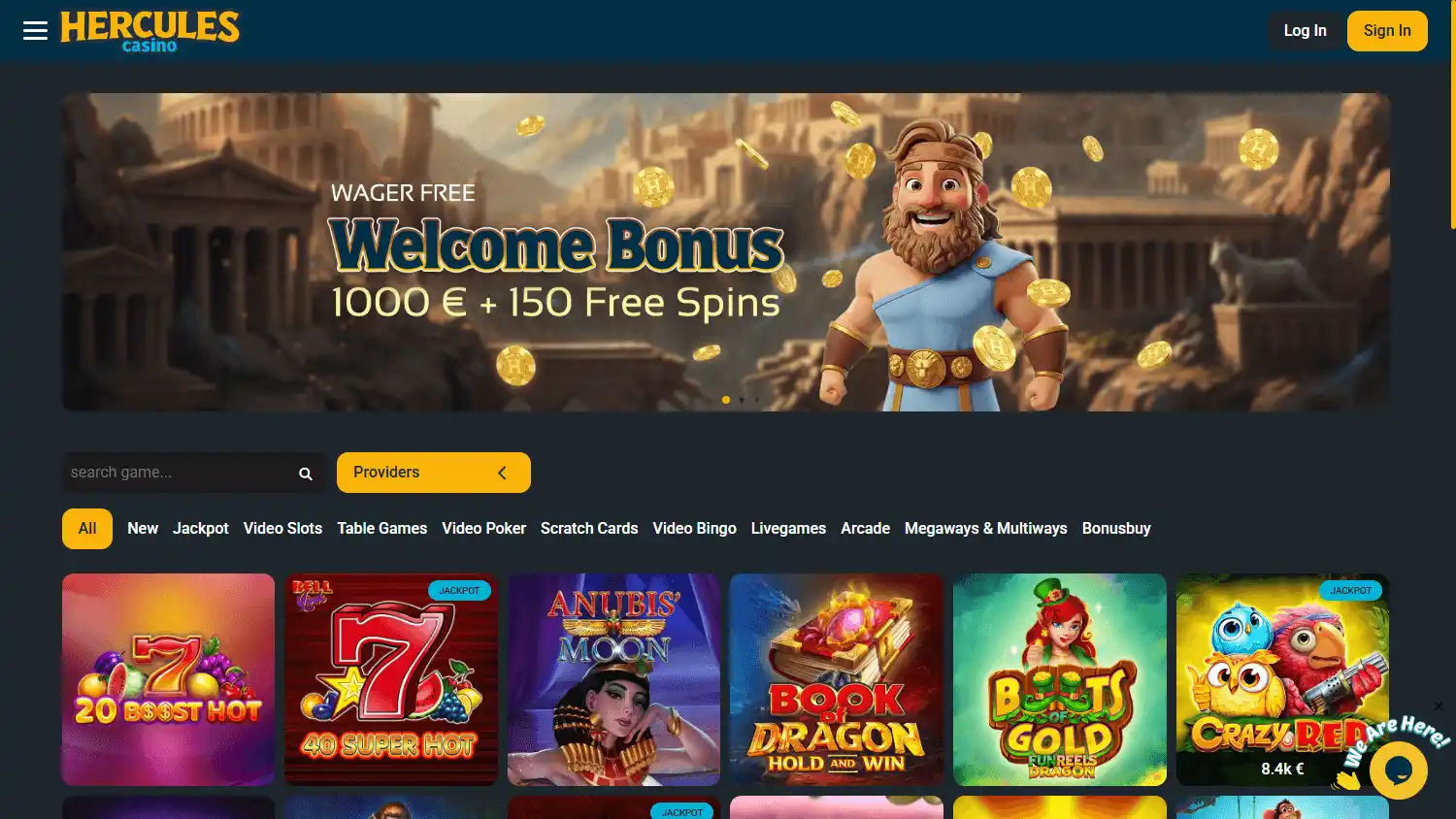 Hercules Casino screenshot 2