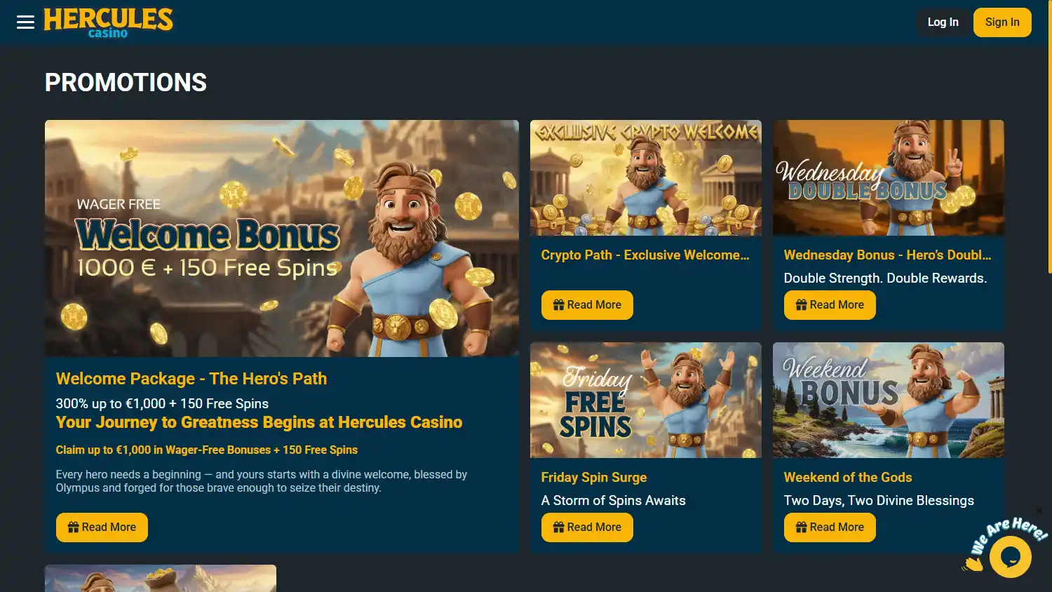 Hercules Casino screenshot 3