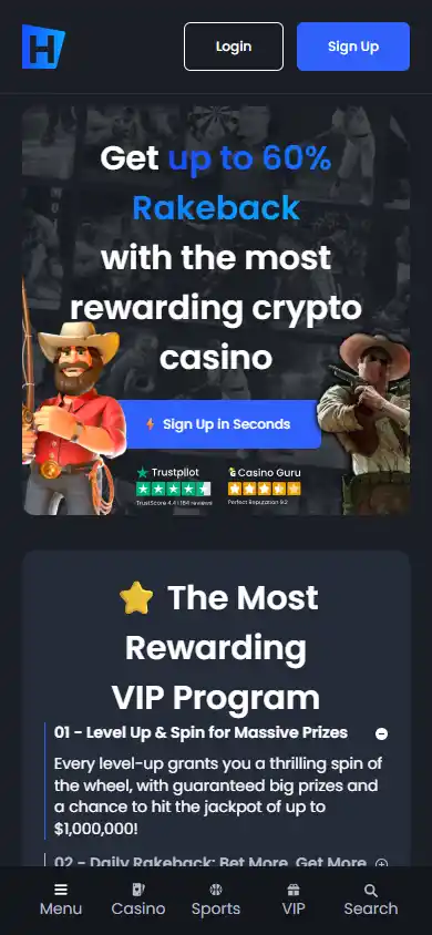 Heybets Casino screenshot 2