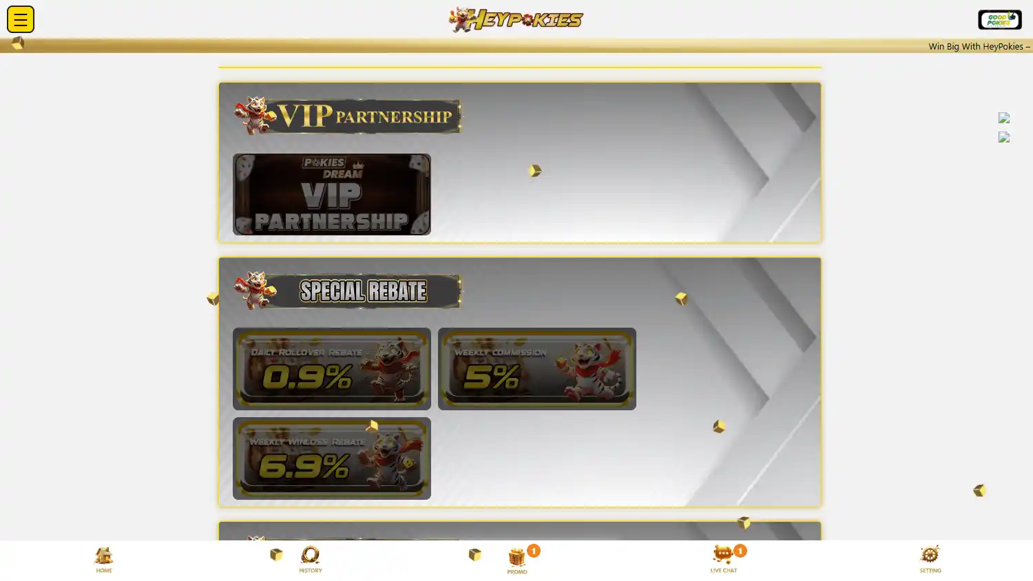 HeyPokies Casino screenshot 2