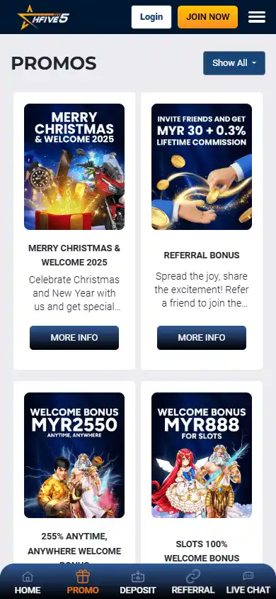 HFIVE5 Casino screenshot 6