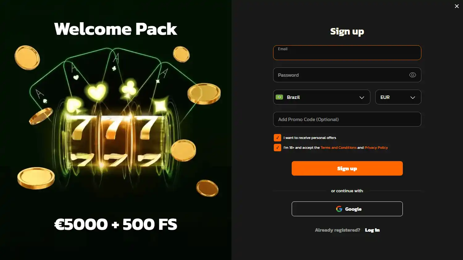 Hidden Jack Casino screenshot 1