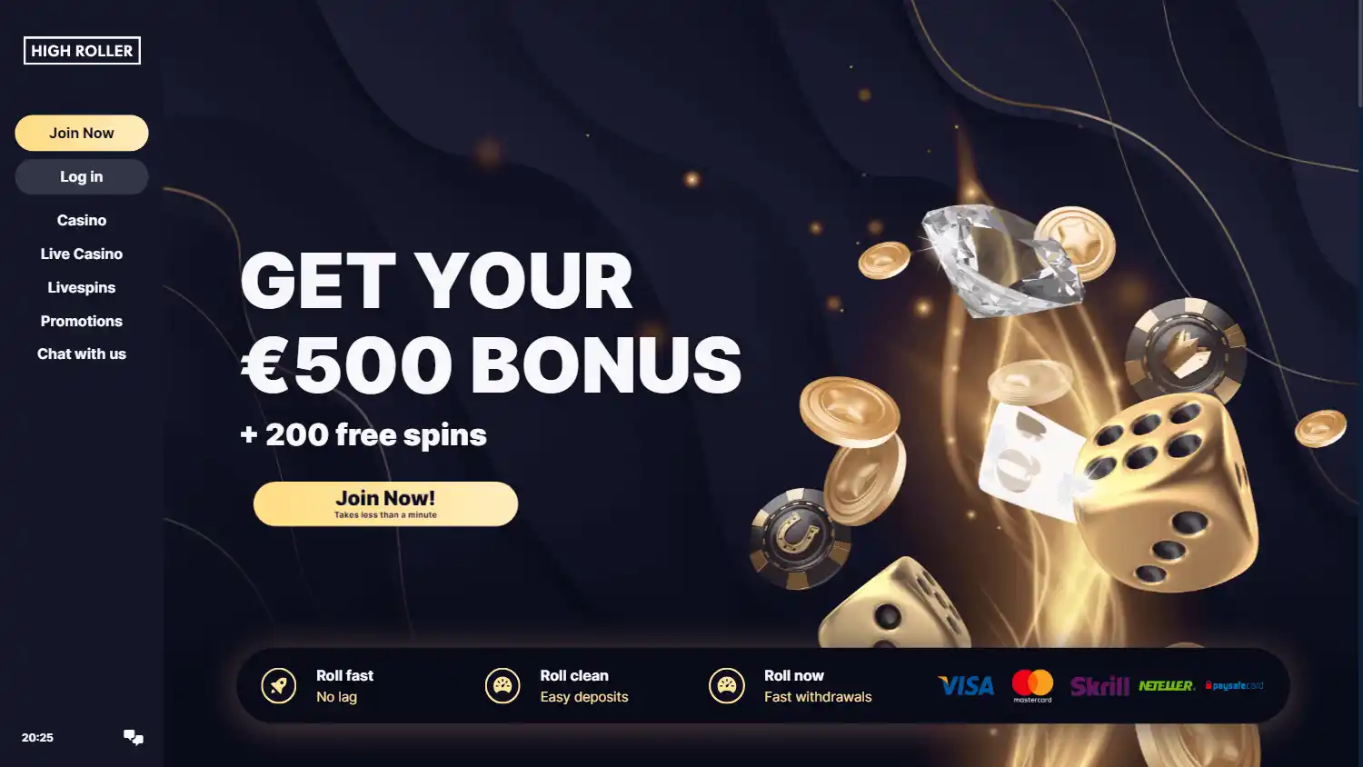 Highroller Casino screenshot 1