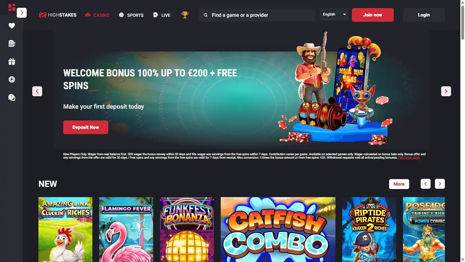HighStakes Casino screenshot 1