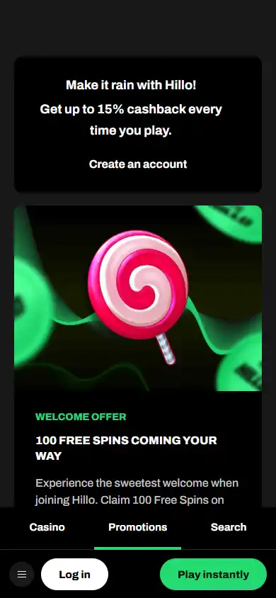 Hillo Casino screenshot 6