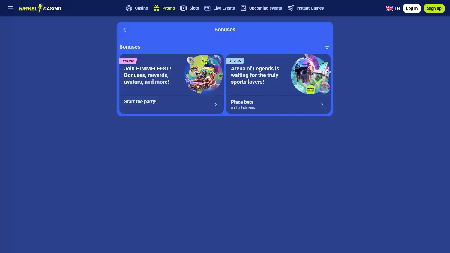 Himmel Casino screenshot 3