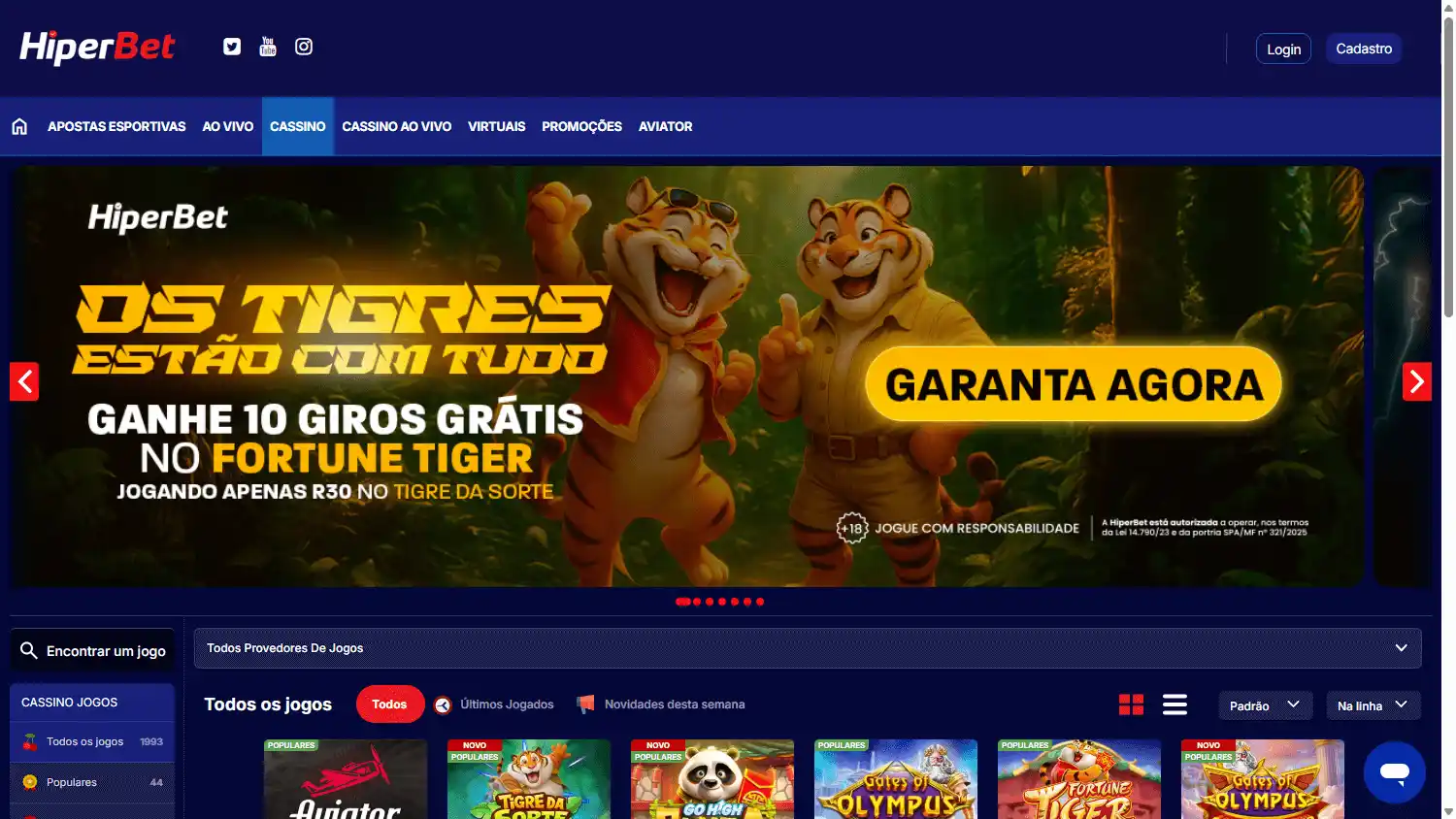 HiperBet Casino screenshot 2