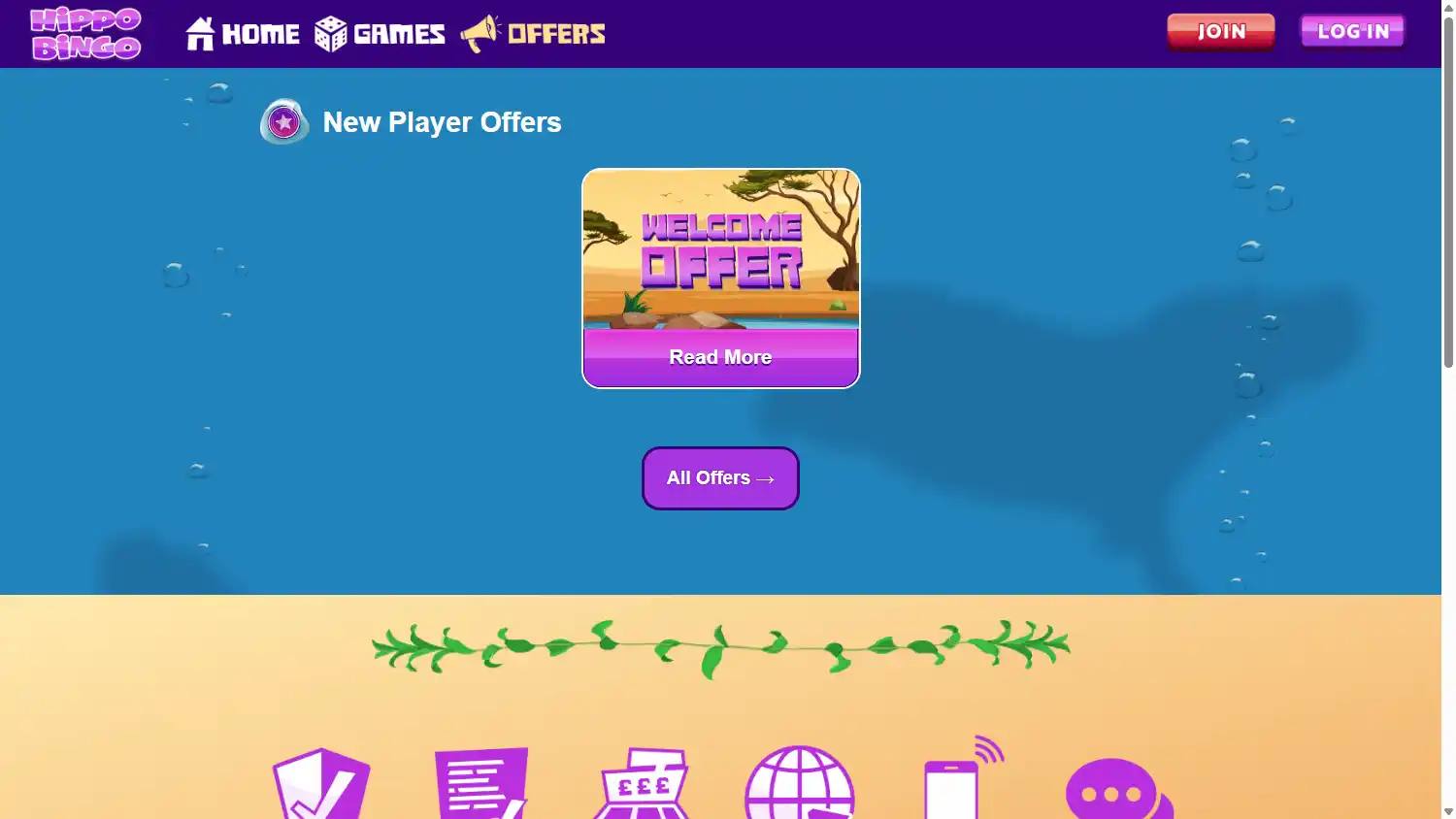 Hippo Bingo Casino screenshot 3