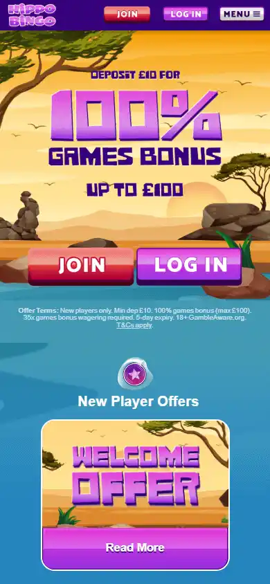 Hippo Bingo Casino screenshot 4