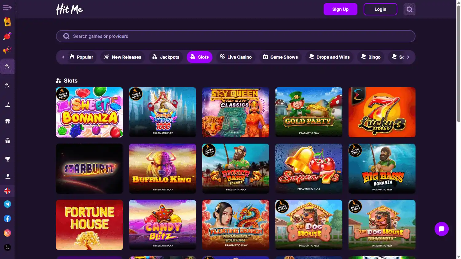 HitMe Casino screenshot 2
