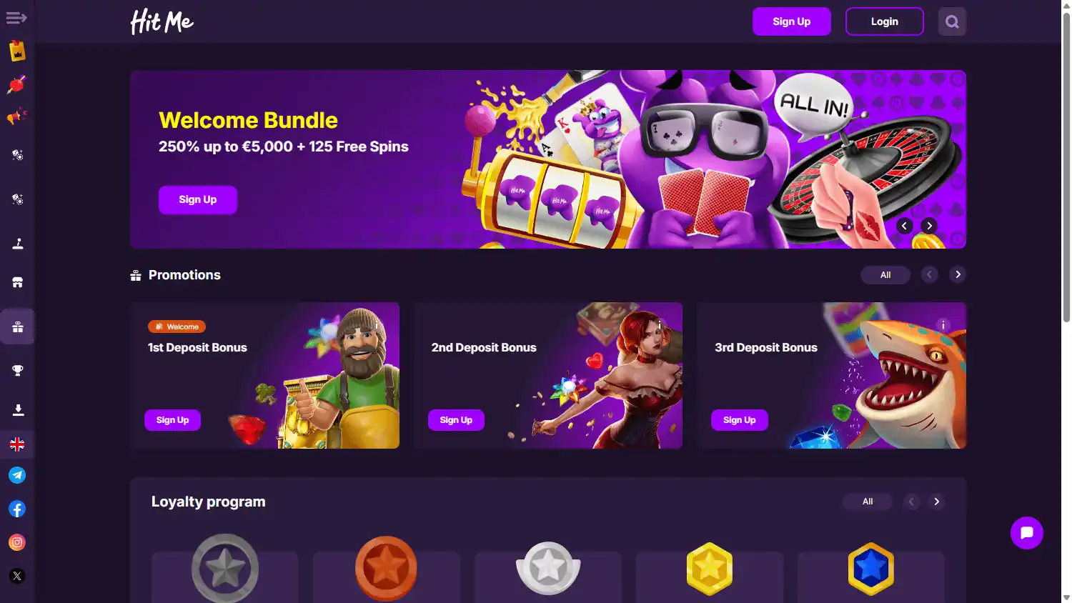 HitMe Casino screenshot 3