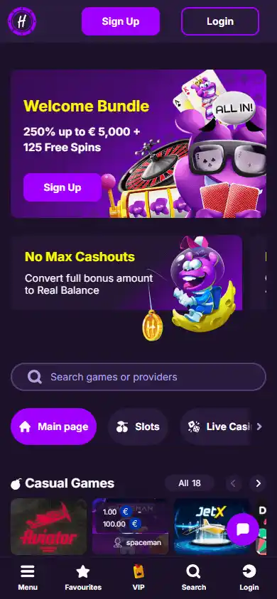 HitMe Casino screenshot 4