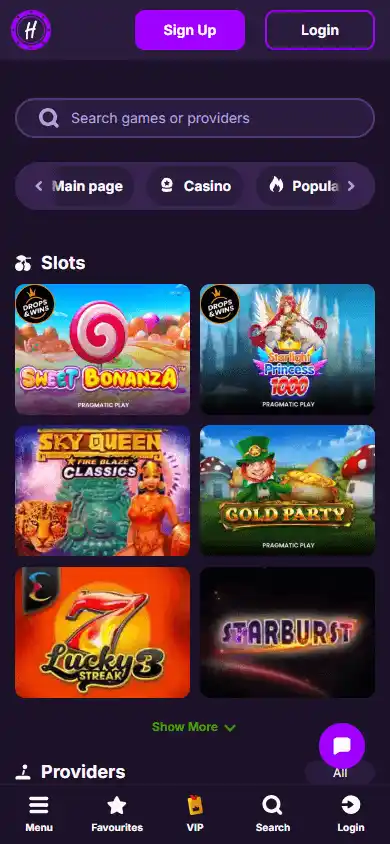 HitMe Casino screenshot 5