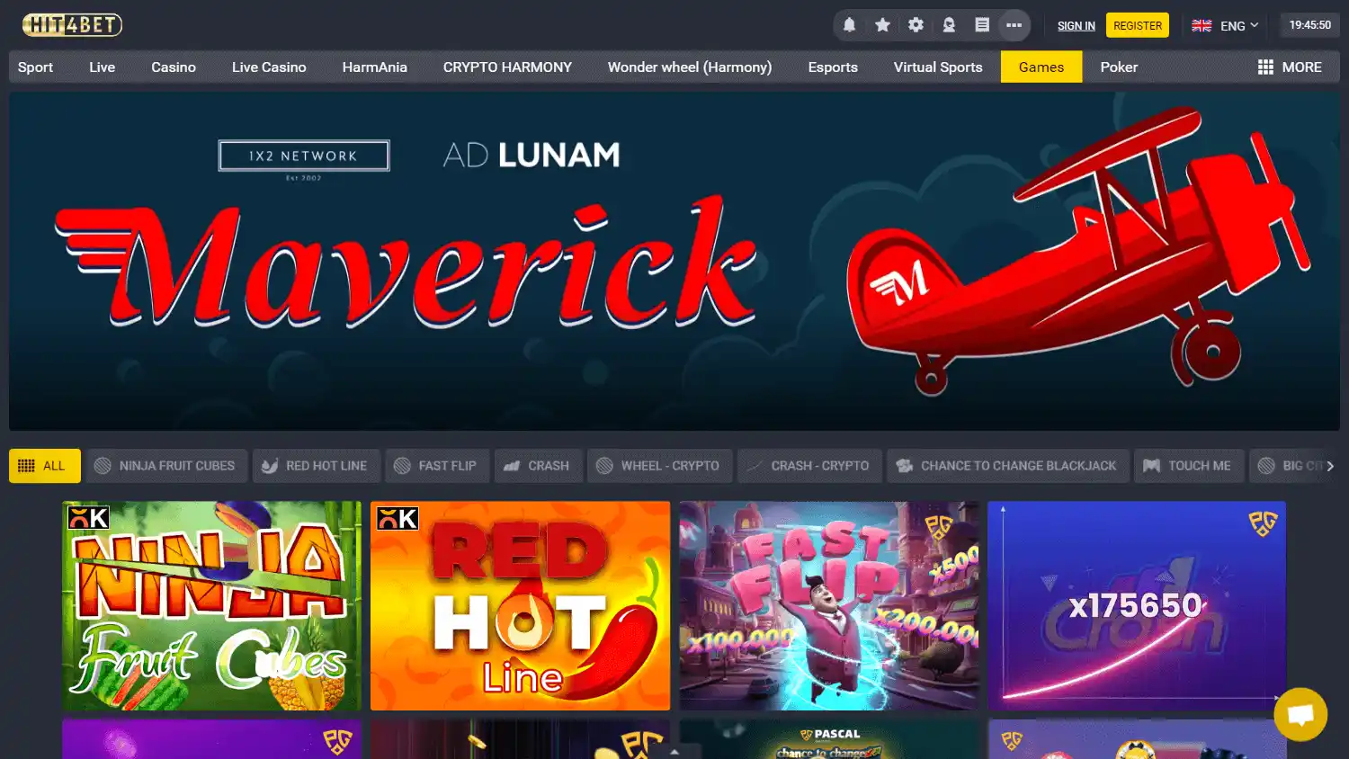Hit4Bet Casino screenshot 2