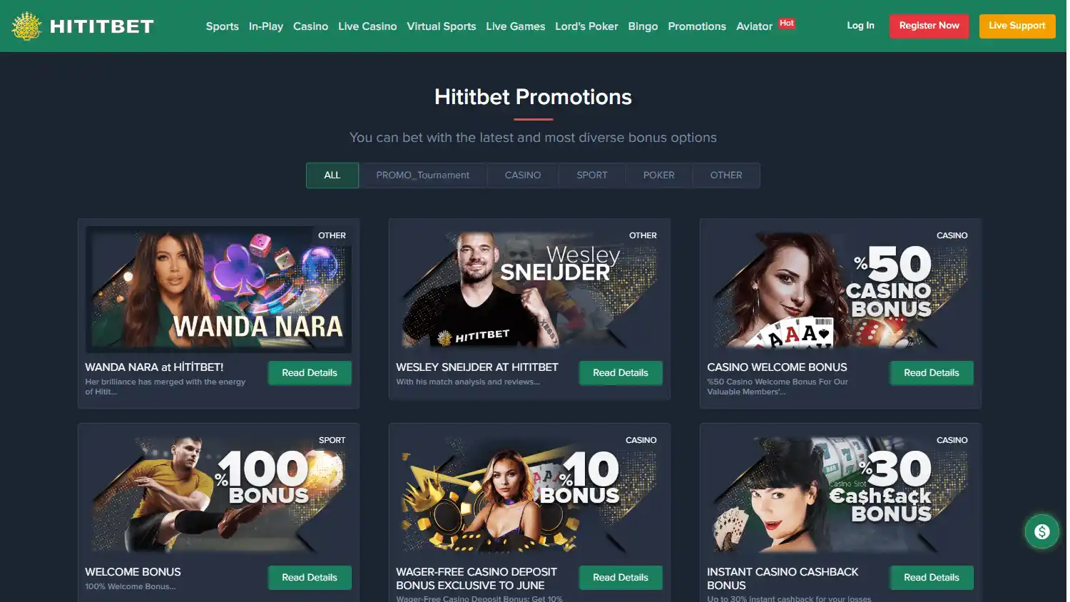 Hititbet Casino screenshot 3