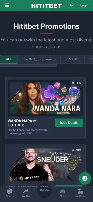 Hititbet Casino screenshot 6