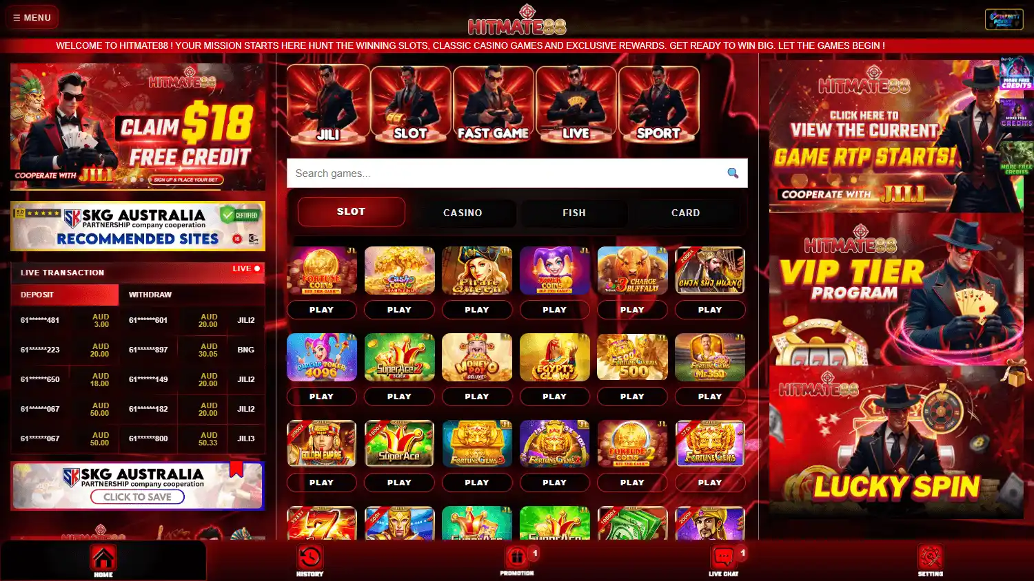 HitMate88 Casino screenshot 1
