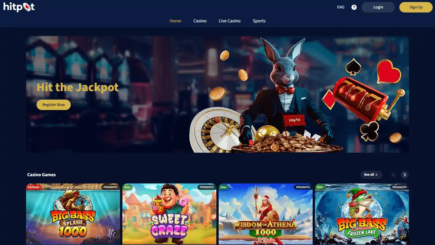 Hitpot Casino screenshot 1