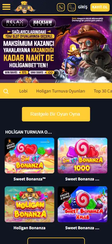 Holiganbet Casino screenshot 5
