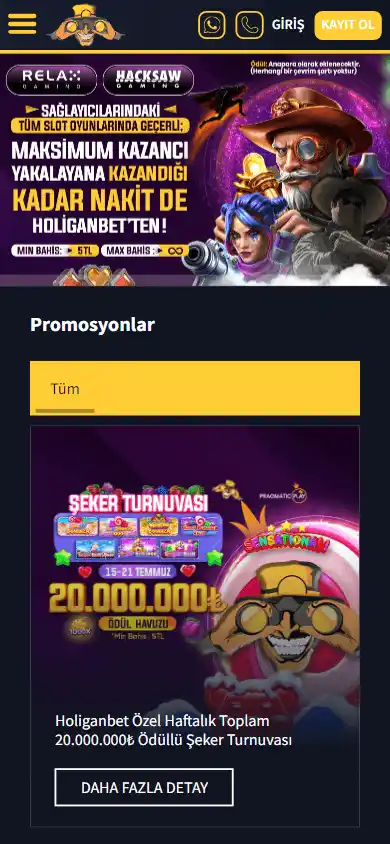 Holiganbet Casino screenshot 6