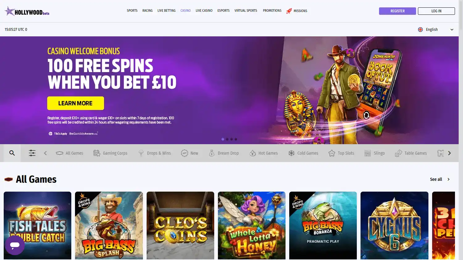 Hollywoodbets Casino UK screenshot 2