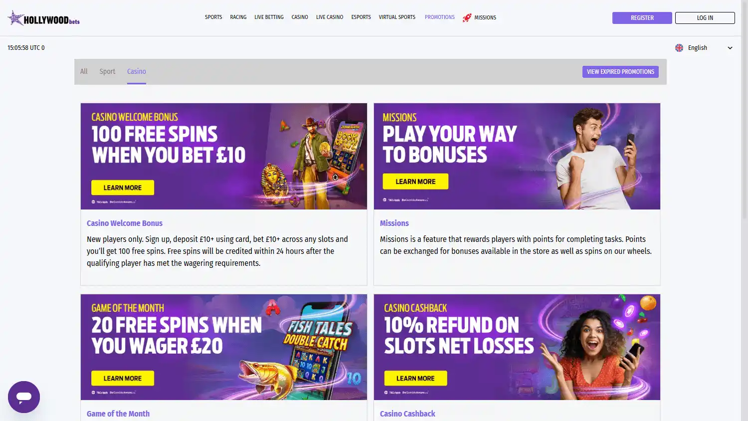 Hollywoodbets Casino UK screenshot 3