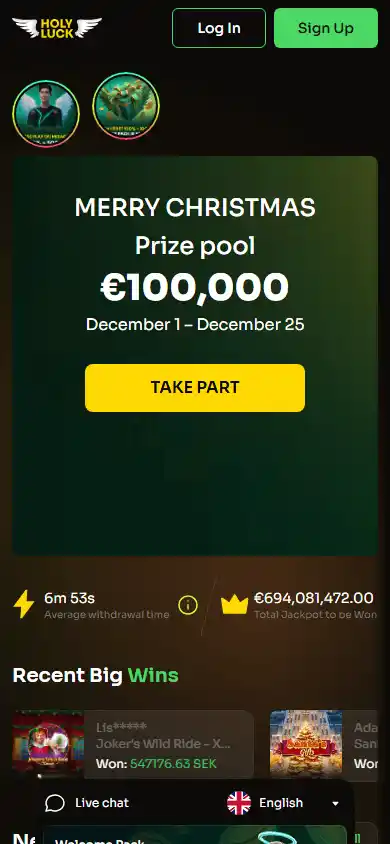 Holy Luck Casino screenshot 3
