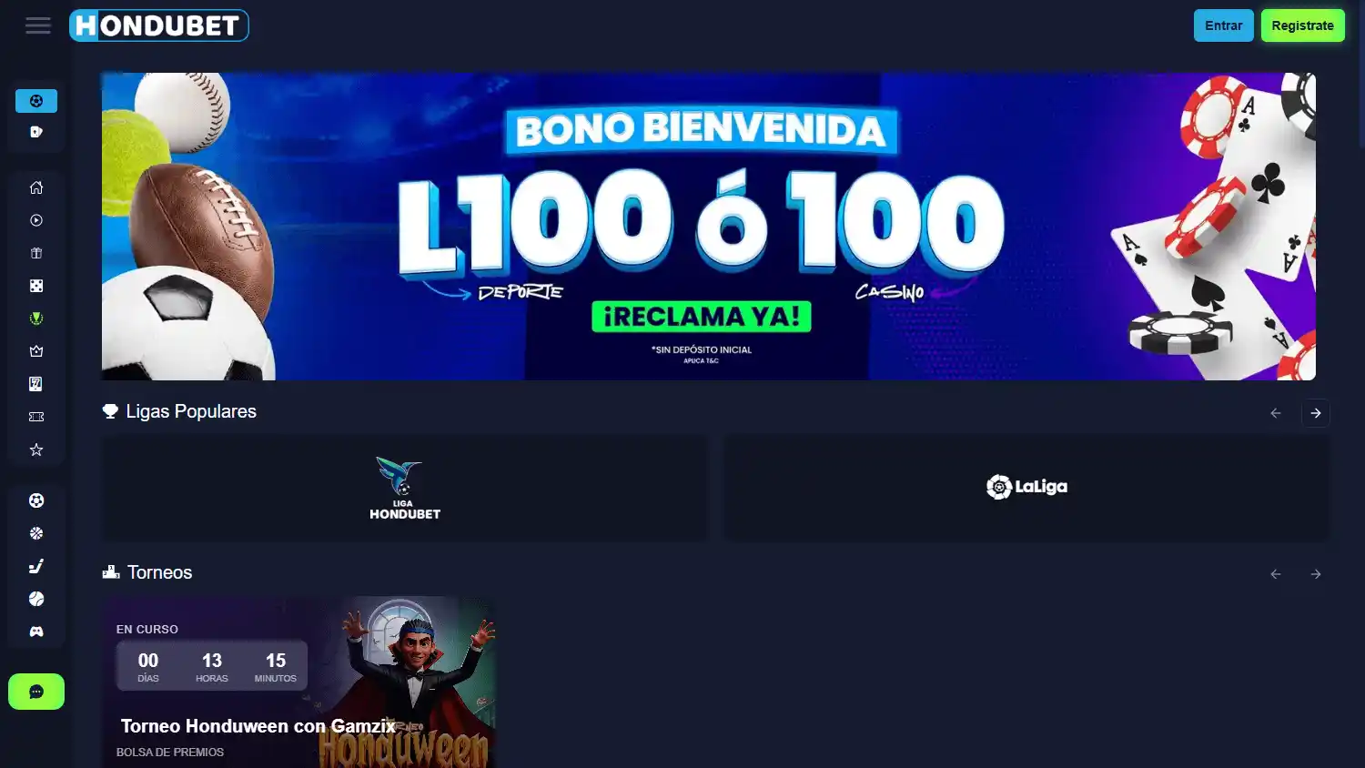Hondubet Casino screenshot 1
