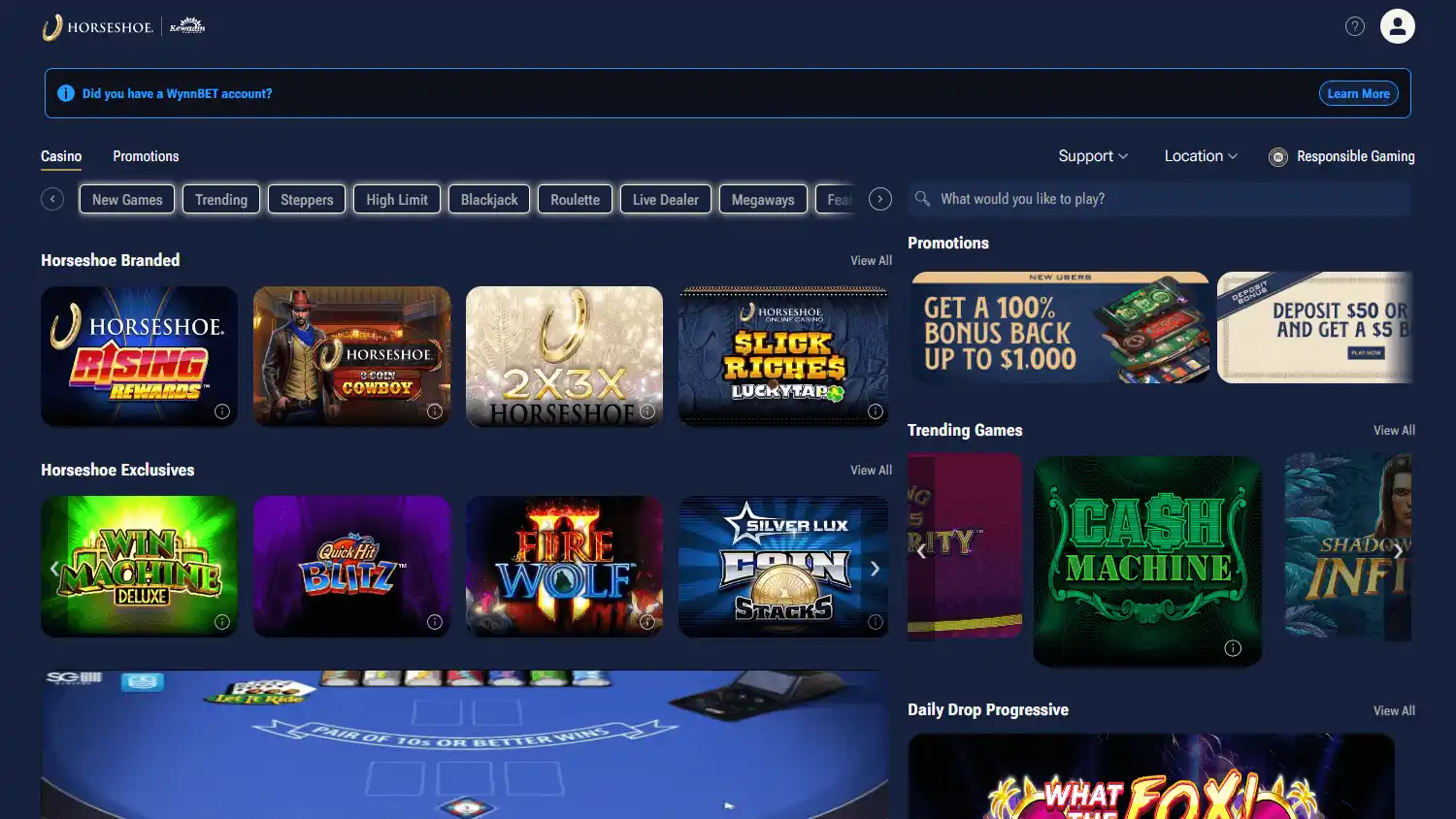 Horseshoe Casino screenshot 2