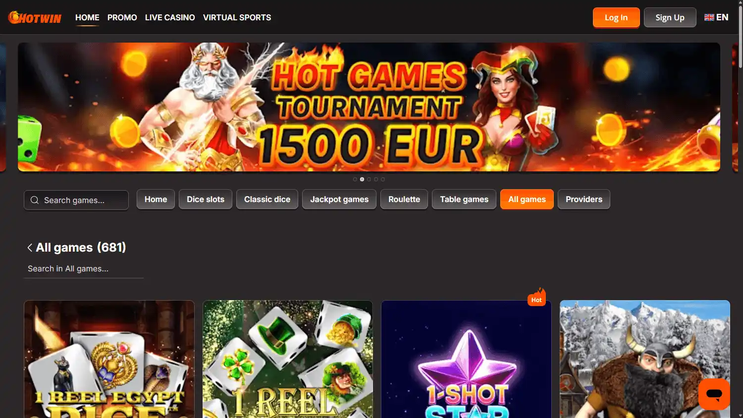 Hot Win Casino screenshot 2