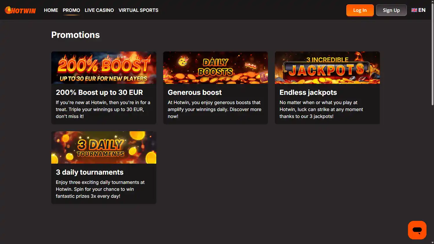 Hot Win Casino screenshot 3