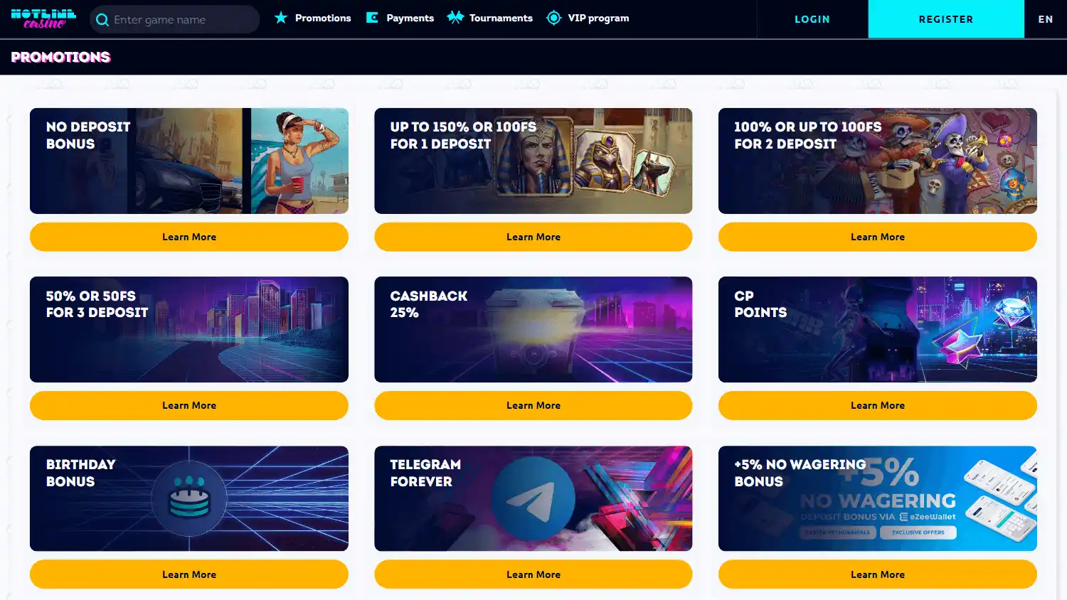 Hotline Casino screenshot 2