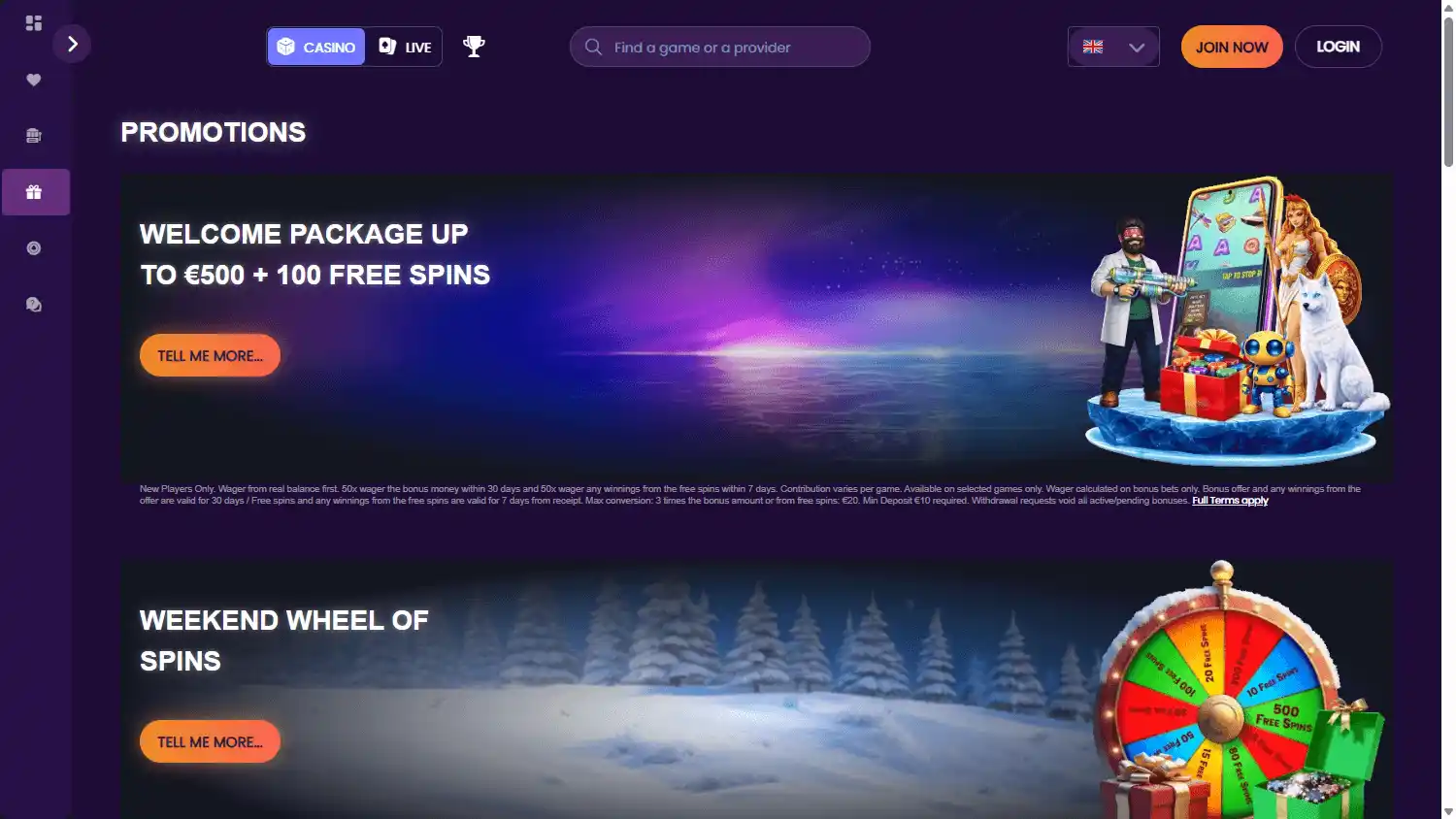HotWins Casino screenshot 3