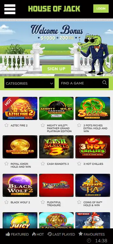 House of Jack Casino screenshot 4