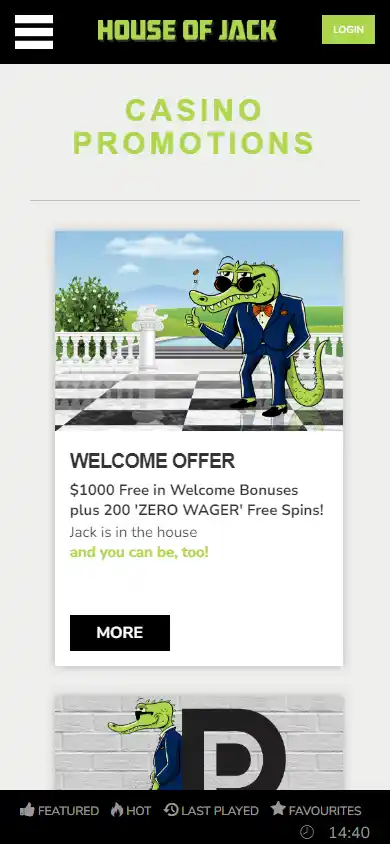 House of Jack Casino screenshot 6