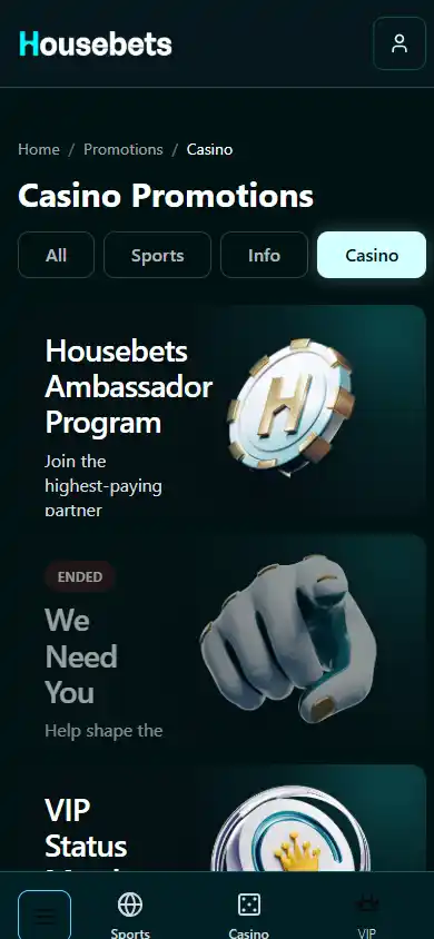 Housebets Casino screenshot 6