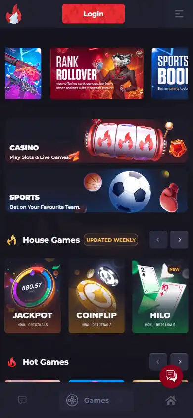 Howl Casino screenshot 3