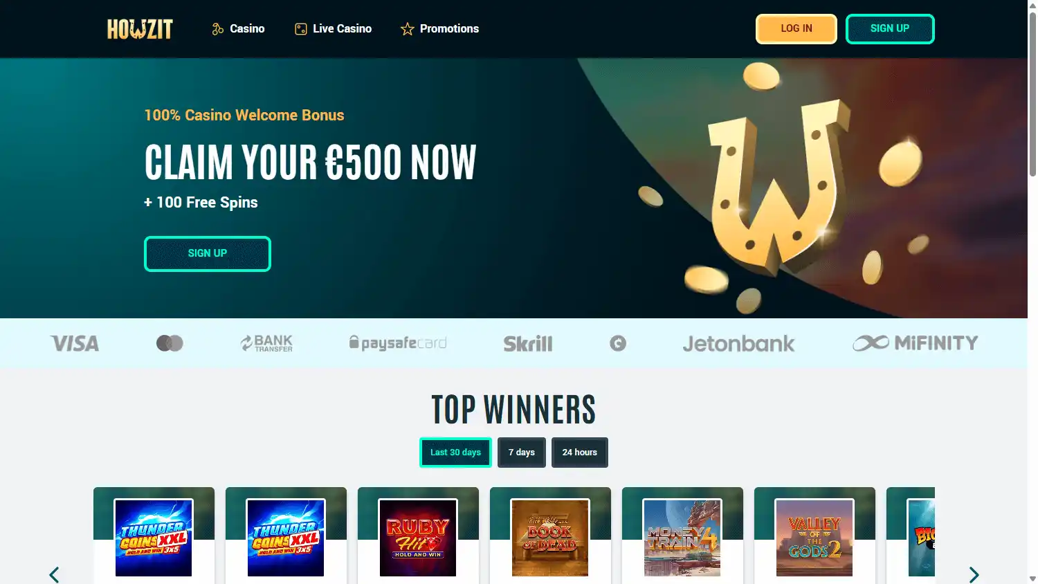 Howzit Casino screenshot 1