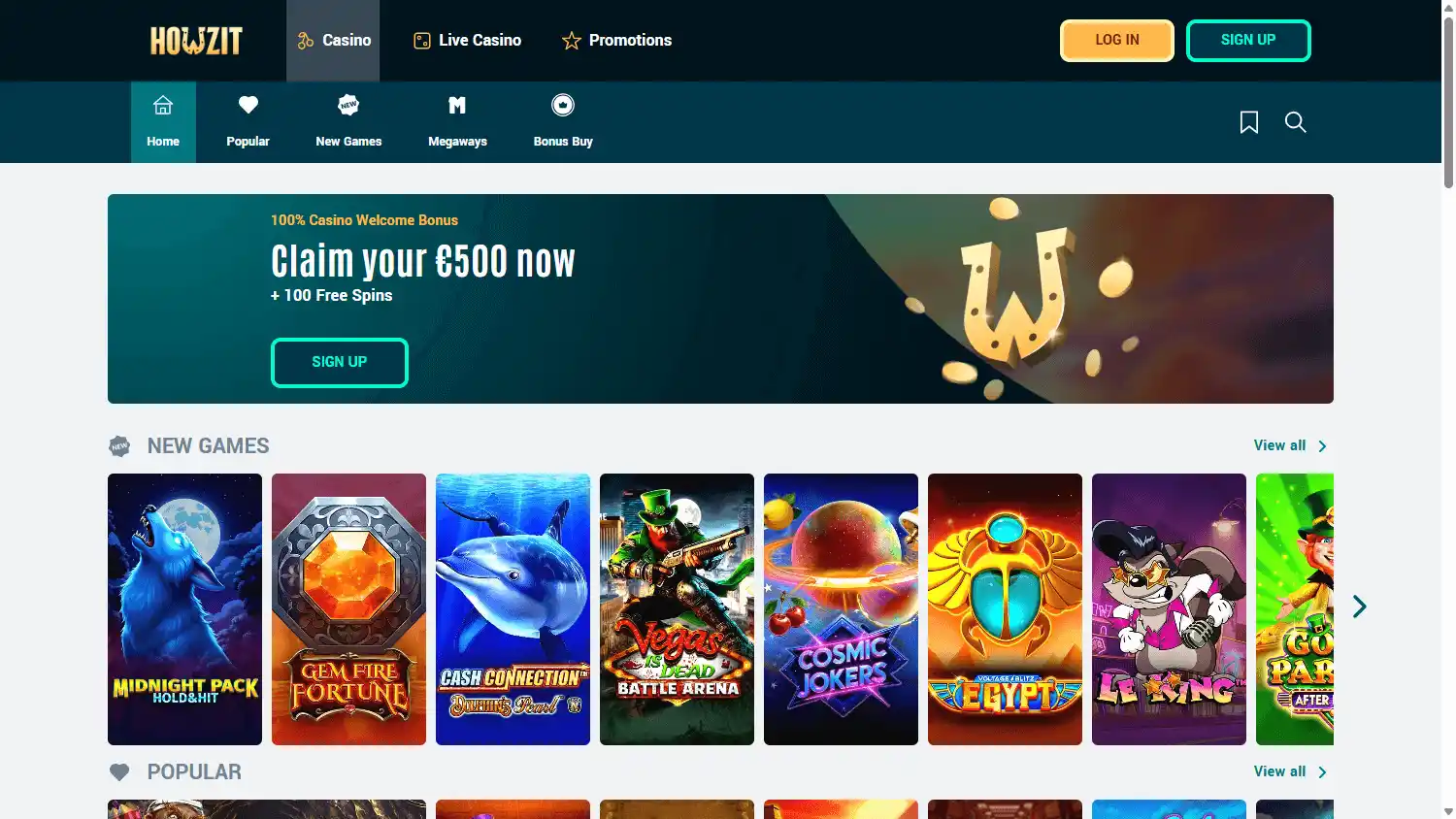 Howzit Casino screenshot 2